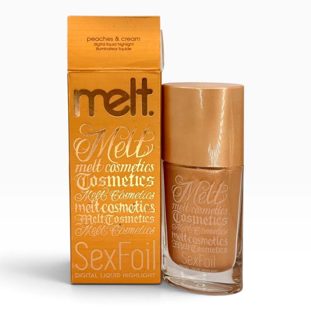 Melt Cosmetics SexFoil Peaches & Cream Liquid Highlighter 30ml New Open Box